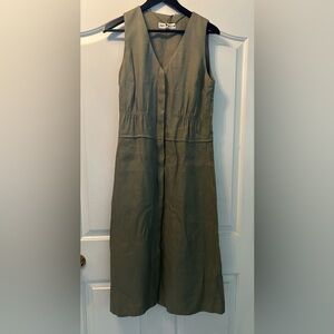 NWT Zara linen blend midi dress